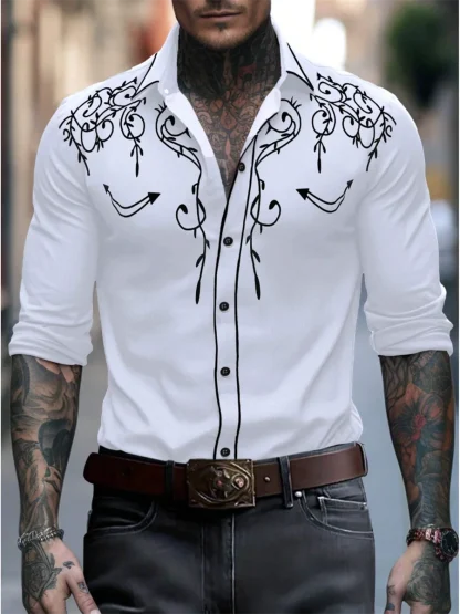Formal Rodeo Long Sleeve Shirt for Men - Image 8