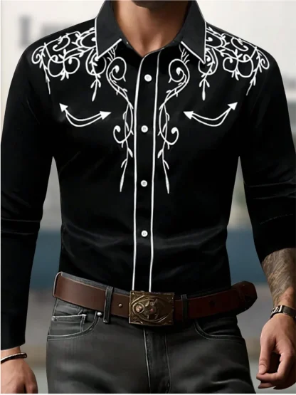 Formal Rodeo Long Sleeve Shirt for Men