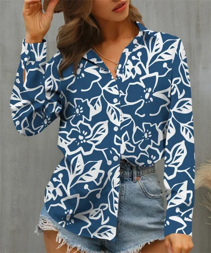 Long Sleeve Shirt with Vibrant Paisley Print - Image 4