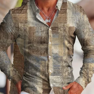 Button Up Men's Long Sleeve Shirts