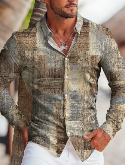 Button Up Men's Long Sleeve Shirts