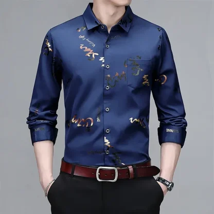 Soft Long Sleeve Shirt with Printed Words - Image 2