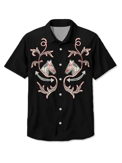 Short Sleeve Buttoned Shirt for Rodeo - Image 11