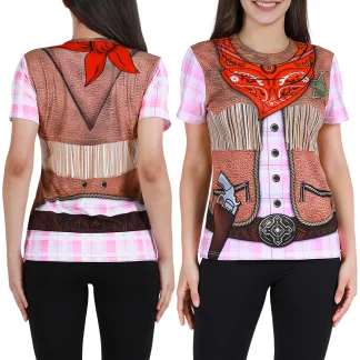 Printed Rodeo Shirt with Short Sleeve