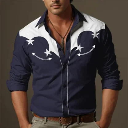 Vintage-style Formal Shirt for Cowboy - Image 4