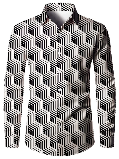 Stylish Buttoned Shirt with Paisley Print - Image 4
