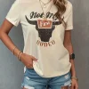 Retro T-Shirt with Bull Print Design - Image 2