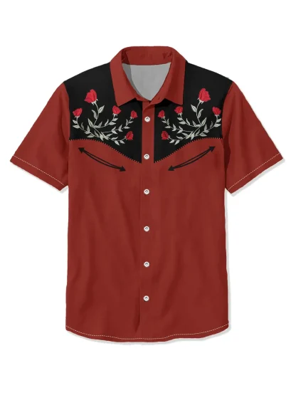 Short Sleeve Buttoned Shirt for Rodeo - Image 10