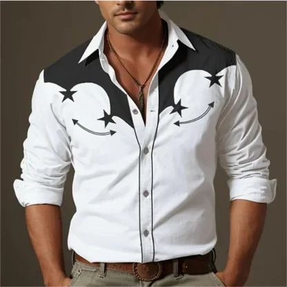 Vintage-style Formal Shirt for Cowboy - Image 12