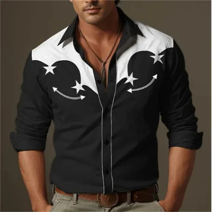 Vintage-style Formal Shirt for Cowboy - Image 13