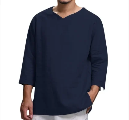 Loose Fit Solid Shirt with Half Sleeve